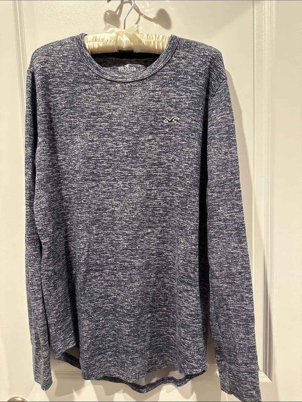 Hollister Navy Heather Long Sleeve Tee